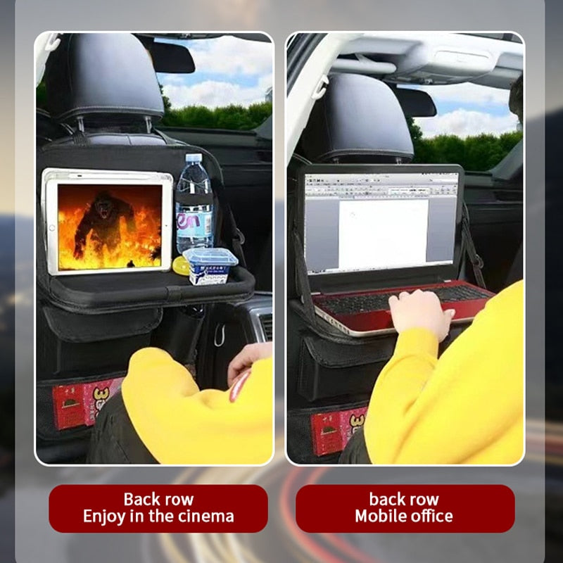 Universal Car Seats Organizer w/Tray