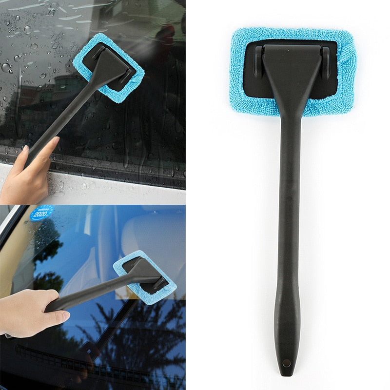 Inside windshield cleaning tool